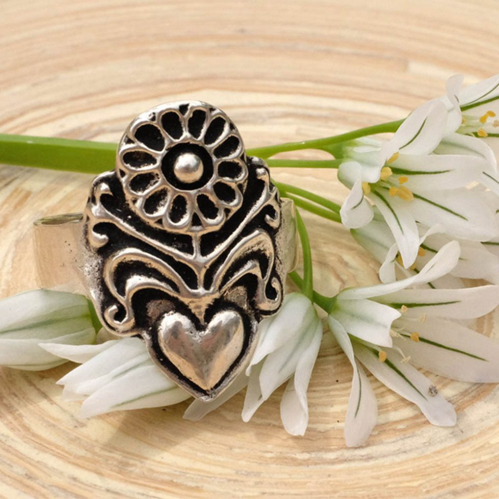 Collier Argent Massif Toulhoat Motif Sept Fleurs Bretagne - Style Celte, Neuf Avec étiquettes